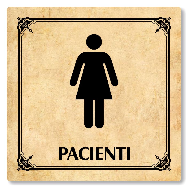 WC ženy pacienti, 80x80mm, pergamen, Nebraska